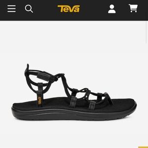 TEVA Voya Infinity Sandal - Black - Size 8